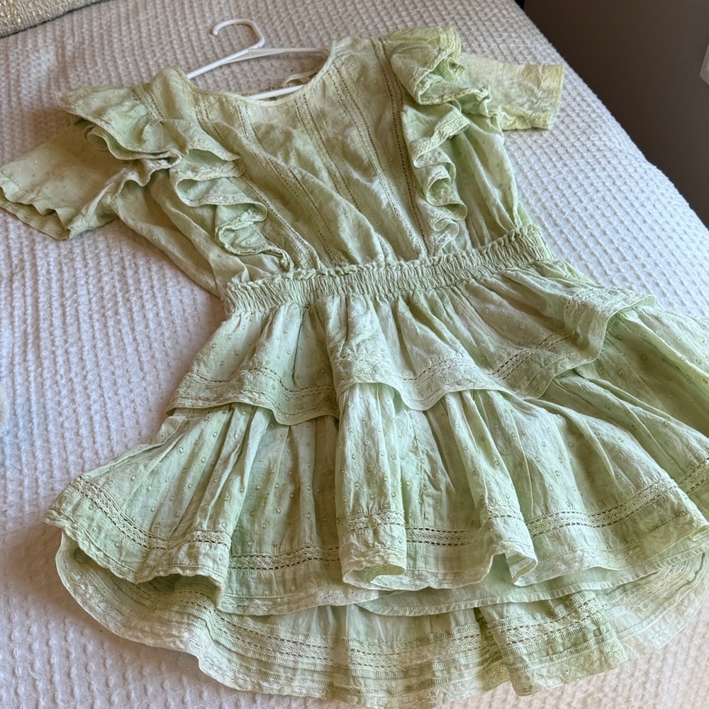 LoveShackFancy Mint Lace Dress